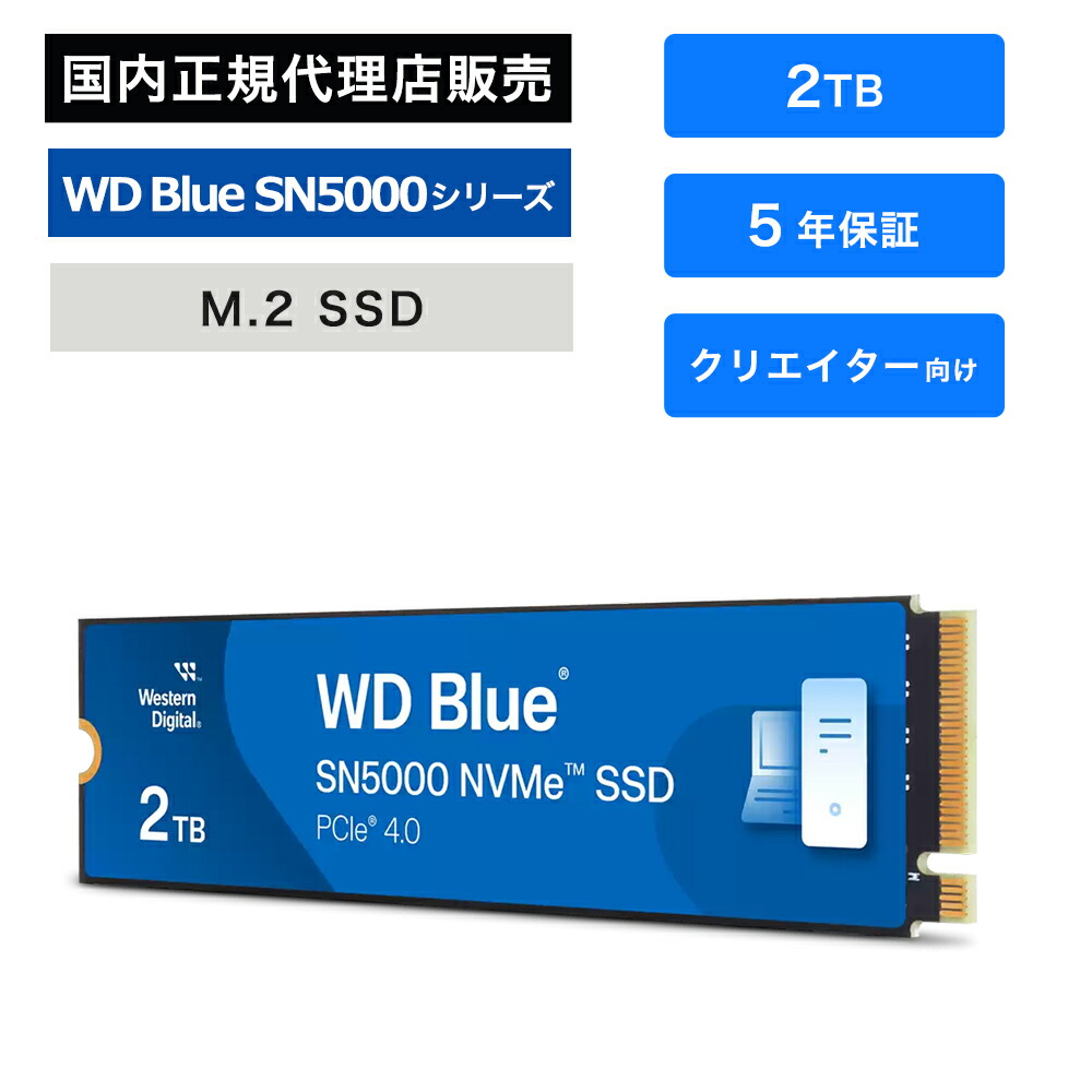 ウエスタンデジタル SN5000 4TB WDS400T4B0E-EC Amazon.co.jp: Western Digital ウエスタンデジタル 内蔵SSD 4TB