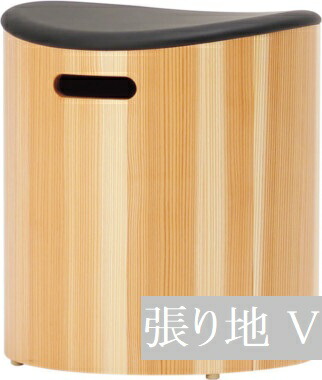 スツール 椅子 天童木工 F-3253SG-NT 張り地グレードV スギ圧密材(ナチュラル)