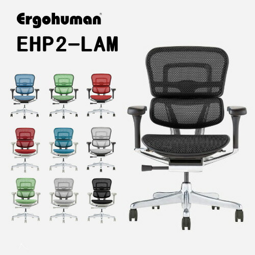 Ergohuman EHP2-LAM -エルゴヒューマンプロ2ロータイプ- Ergohuman PRO2 Low Type BK frame GY frame 関家具 オフィスチェア ゲーミングチェア 66,550円