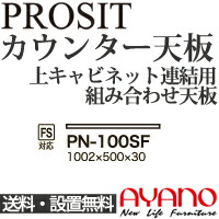 【関東送料無料】綾野製作所 / ユニット式食器棚 PROSIT プロージット / カウンター天板 奥深 / PN-100SF【代引き不可】
