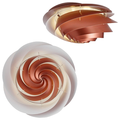 Le Klint レ Clint Ceiling Light Swirl Swirl Ceiling Ceiling Copper Kc1320mcp