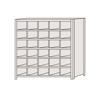 サカエ SAKAE / 区分棚　フラットタイプ　NCA711-506【代金引換対象外】【配送時間指定不可】【サカエの大型商品は車上渡しです】個人宅配送不可