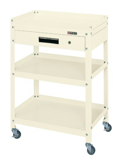 スーパーワゴン（ナイロンウレタン車） EKR-206NUI スーパーワゴン(EKRタイプ⁄W750×D500⁄ナイロンウレタン車) アイボリー EKR-206NUI