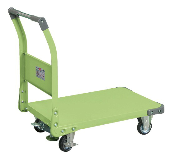 サカエ SAKAE / 特製四輪車 フロアストッパー付 TAN−22F【代金引換対象外】【配送時間指定不可】【サカエの大型商品は車上渡しです】個人宅配送不可|テルショップ・ジャパン店