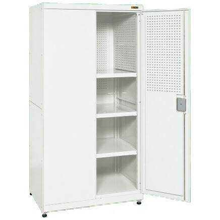 サカエ SAKAE / パンチング保管庫 PNH-9063PW / 耐荷重：250Kg / Ｗ900×D640×H1800mm【代引き不可】 ◆時間指定対象外◆車上渡し商品◆個人宅配送不可