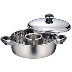 おでん湯豆腐鍋 25糎 OJ-8-1(真ん中・間仕切り付) 宮崎製造所 miyaco オブジェ Objet