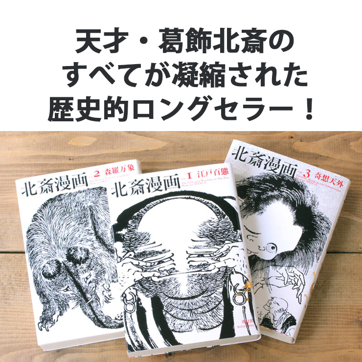 楽天市場 ビジュアル文庫 北斎漫画box 全三巻セット 青幻舎 あっと テラフィ 楽天市場店