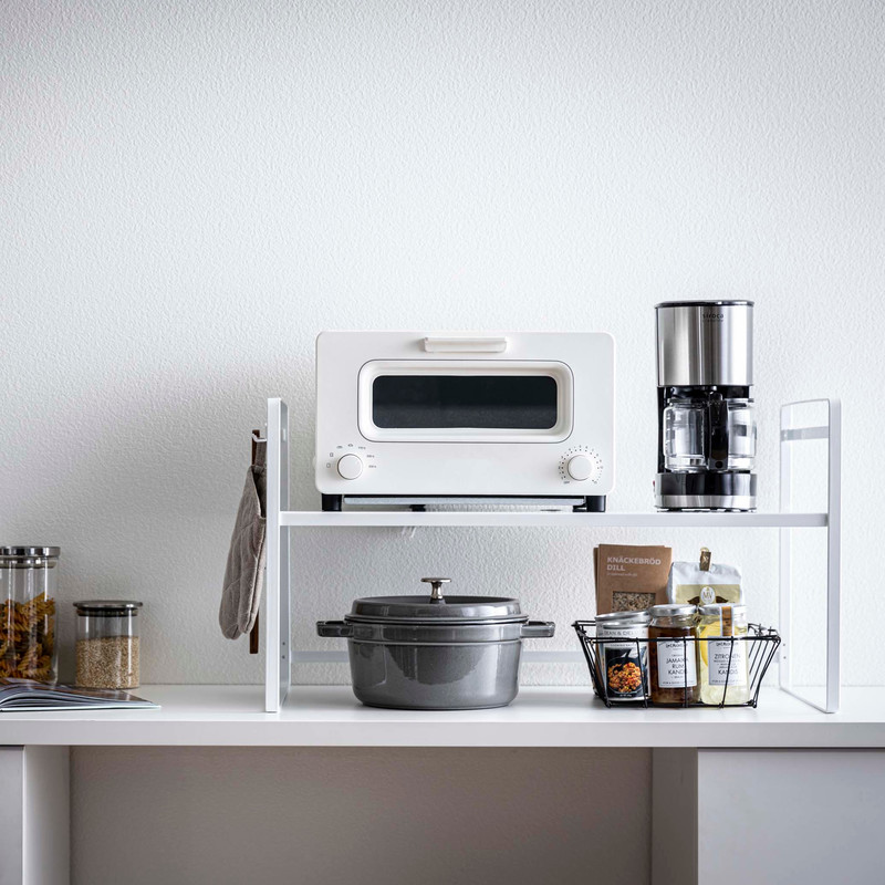 Tower タワー トースターラック ワイド ホワイト 5162 キッチン 収納 棚 シェルフ ストック Yamazaki 山崎実業 5r2 Ocrmglobal Com