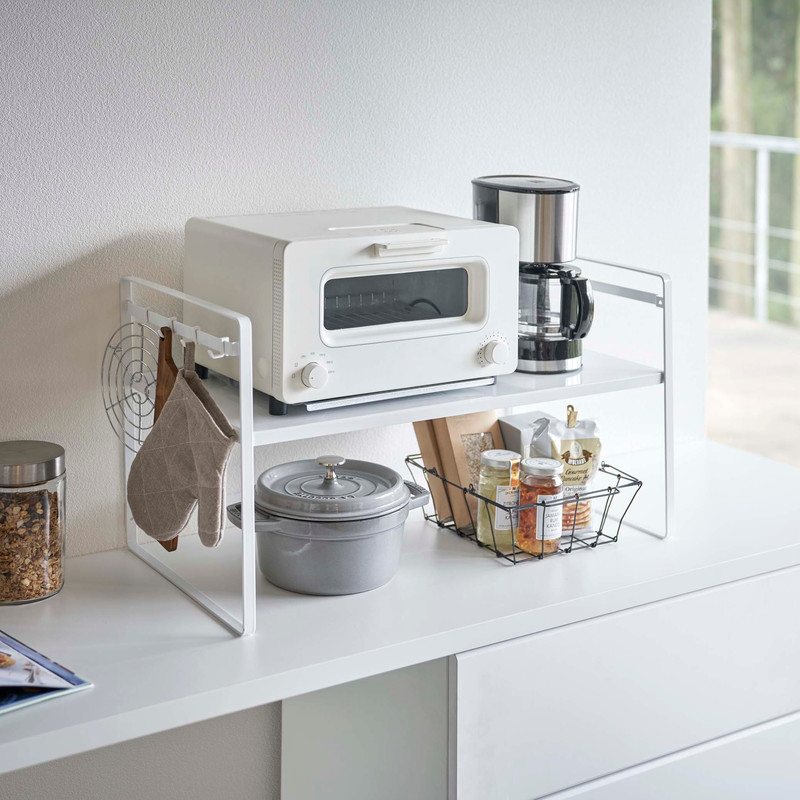 Tower タワー トースターラック ワイド ホワイト 5162 キッチン 収納 棚 シェルフ ストック Yamazaki 山崎実業 5r2 Ocrmglobal Com