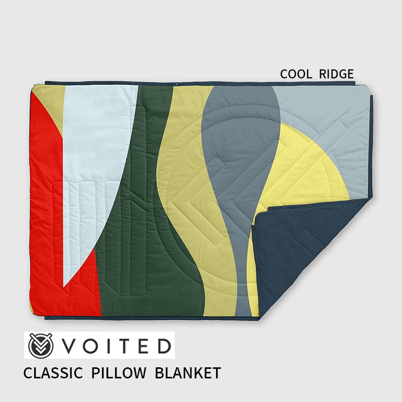 [4/20限定 最大100%ポイントバック] Classic Pillow Blanket Cool Ridge アウトドア キャンプ 車中泊 おしゃれ ブランケット ひざ掛け VOITED ボイテッド 6971681694205