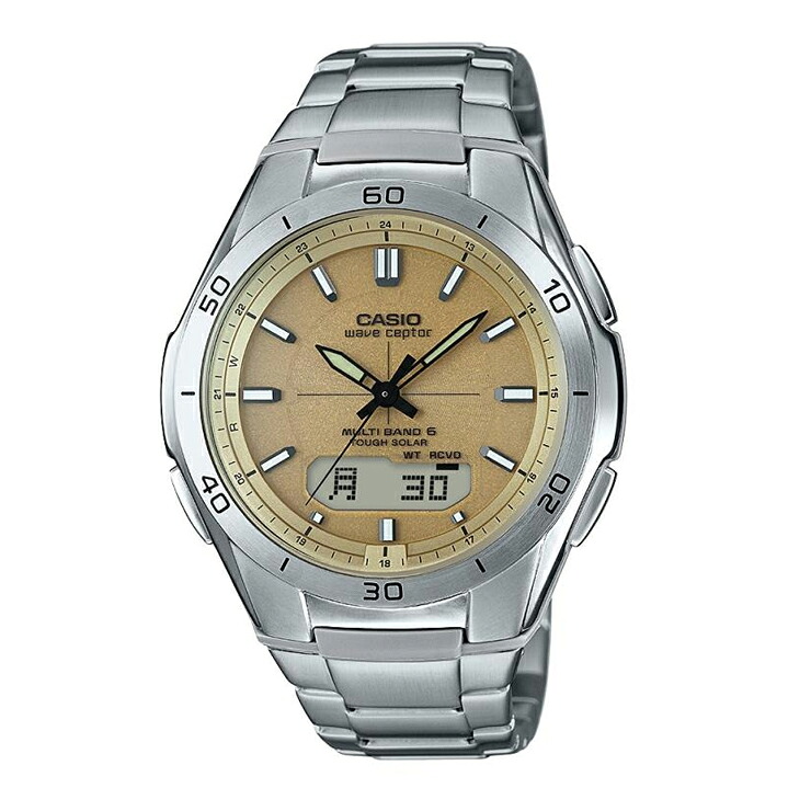 【特価セール】 wave ceptor MULTIBAND6 ソーラー電波時計 CASIO カシオ WVA-M640D-9AJF 国内正規品