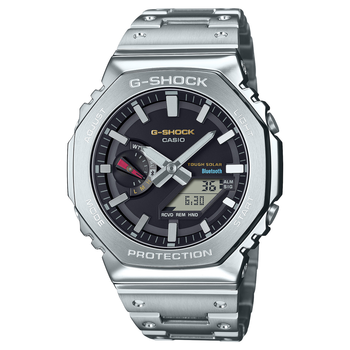 [全品P5倍7/26 1:59迄 要エントリー] G-SHOCK フルメタル Bluetooth通信機能 CASIO カシオ GM-B2100SD-1CJF 国内正規品｜あっと！テラフィ 店