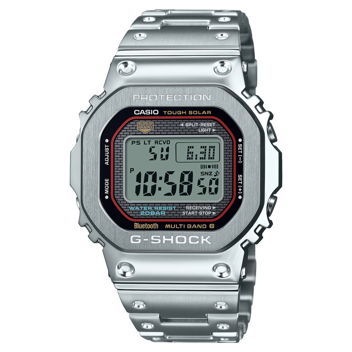 G-SHOCK フルメタル MULTIBAND6 ソーラー電波時計 Bluetooth通信機能 CASIO カシオ GMW-B5000D-1CJF 国内正規品