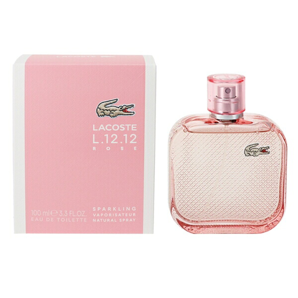 香水 レディース オーデ ラコステ L.12.12 ローズ スパークリング EDT・SP 100ml 送料込み 香水 フレグランス プレゼント 贈り物 ギフト EAU DE LACOSTE L.12.12 ROSE SPARKLING