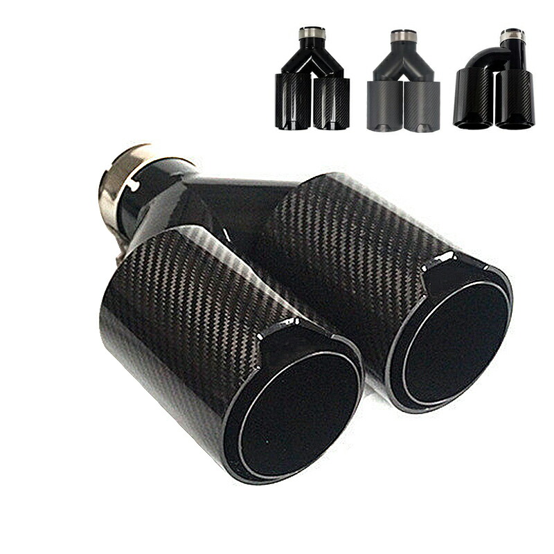 新品 マフラーカッター2個セット 60パイ用 ステンレス製 カーボン風 新品 マフラーカッター2個セット 60パイ用 ステンレス製