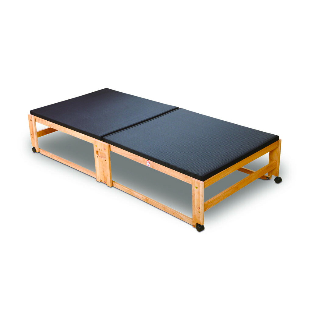 中居木工 炭入り 折りたたみ 畳ベッド ハイタイプ シングル ヘッド無し NK-2791 和風 日本製 黒 サイズS【送料無料（北海道・沖縄・離島除く）】【代引不可】