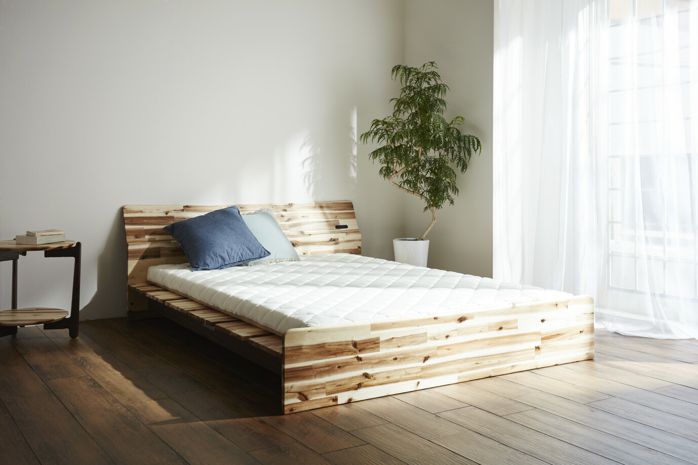 MasterWal ベッドフレーム モアレスベッド ダブル 無垢材 d2525 MORELESS BED(シングル)の通販 / マスターウォール