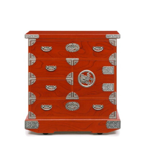 楽天市場】からくり箪笥 チェスト 4段 日本製 木製 完成品 ケヤキ 民芸