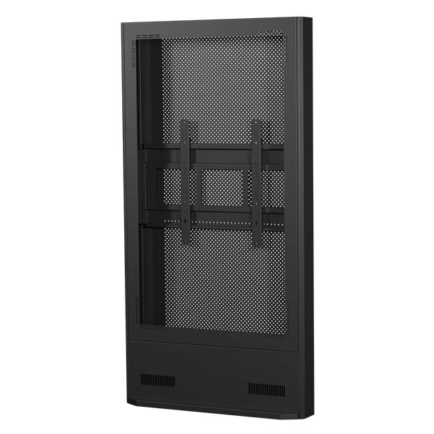 SDS デジタルサイネージ用ケーシングスタンド DS-CH165 縦 アンカー固定タイプ ブラック エスディエス『受注生産品・代引き不可・車上渡し・個人宅配送不可』
