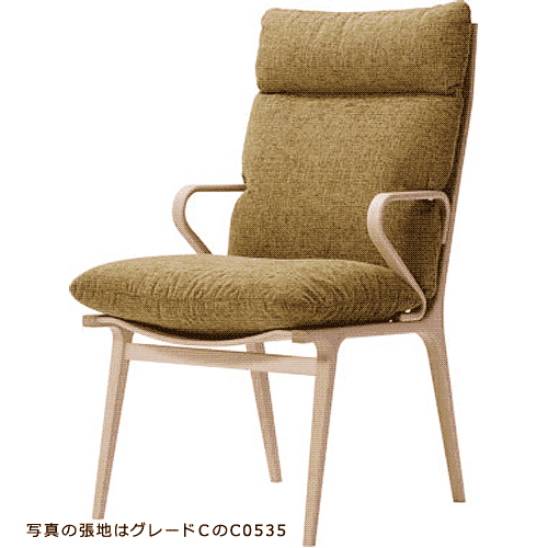 天童木工 T-3238WB-NT DAN ハイバックチェア 張地グレードD ホワイトビーチ (ナチュラル) 【受注生産のため約１か月～】【代引対象外】