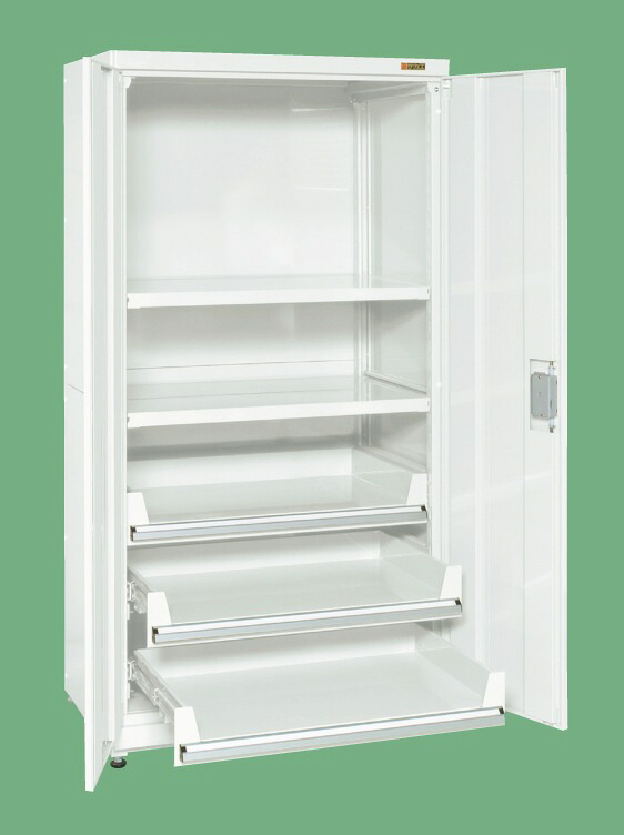 サカエ SAKAE / ニューピットイン パンチング保管庫(パンチングパネル無し) PNH-1263C3W / 耐荷重:250Kg / W1200×D640×H1800mm【代金引換対象外】【配送時間指定不可】【サカエの大型商品は車上渡しです/個人宅配送不可】|日本テレフォンショッピング