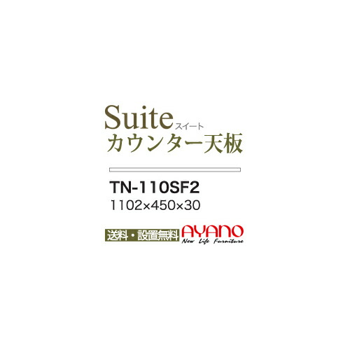 【関東送料無料】綾野製作所 / ユニット式食器棚 CONNRCT コネクト STELLA ステラ LUXIA ラクシア BASIS ベイシス CAMBIA I カンビア / 組み合わせ天板 奥浅 / TN-110SF2【代引き不可】
