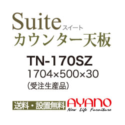 【関東送料無料】綾野製作所 / ユニット式食器棚 CONNRCT コネクト LUXIA ラクシア CAMBIA I カンビア / シームレス1枚天板 奥深 / TN-170SZ【代引き不可】【納期6週間】|日本テレフォンショッピング
