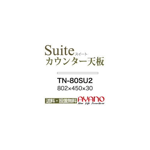 【関東送料無料】綾野製作所 / ユニット式食器棚 CONNRCT コネクト LUXIA ラクシア BASIS ベイシス CRUST クラスト CAMBIA I カンビア / 組み合わせ天板 奥浅 / TN-80SU2【代引き不可】