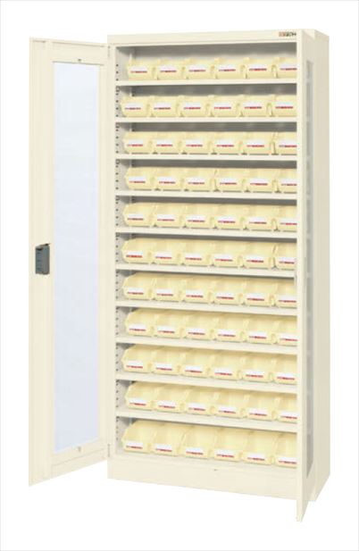 【個人宅配送不可】サカエ SAKAE / コンテナラックケース(パーツボックス・扉付) SCR−18MDI【代金引換・配送時間指定不可】【サカエの大型商品は車上渡しです】|日本テレフォンショッピング