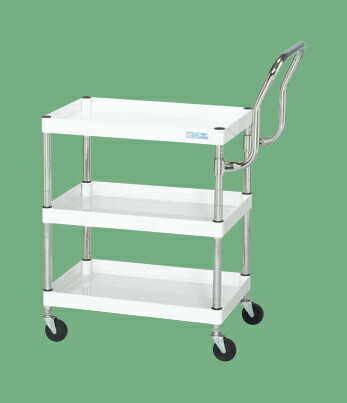 【個人宅配送不可】サカエ SAKAE / ＣＳパールワゴン（軽量・ハイタイプ取手）　ＣＳＰ－６０７３ＬＨＴＷ【代金引換・配送時間指定不可】【サカエの大型商品は車上渡しです】