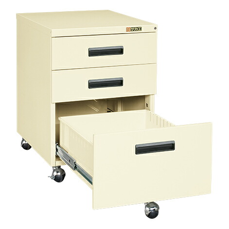【個人宅配送不可】サカエ SAKAE / キャビネットワゴン　ＮＷ－３ＣＢＮＩ【代金引換・配送時間指定不可】【サカエの大型商品は車上渡しです】