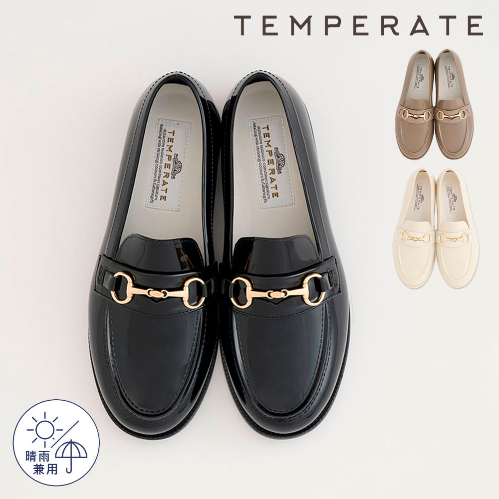 TEMPERATE（テンパレイト）バックル付きシューズ　黒 レインシューズ 楽天市場】【公式】 TEMPERATE テンパレイト レインシューズ
