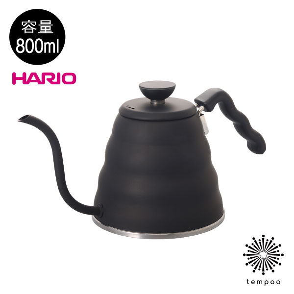 HARIO V60 ドリップケトル・ヴォーノ VKBR-120-MB 800ml ハリオ ケトル コーヒー やかん 細口 マットブラック ステンレス IH 熱湯 直火 日本製 シンプル プレゼント ギフト