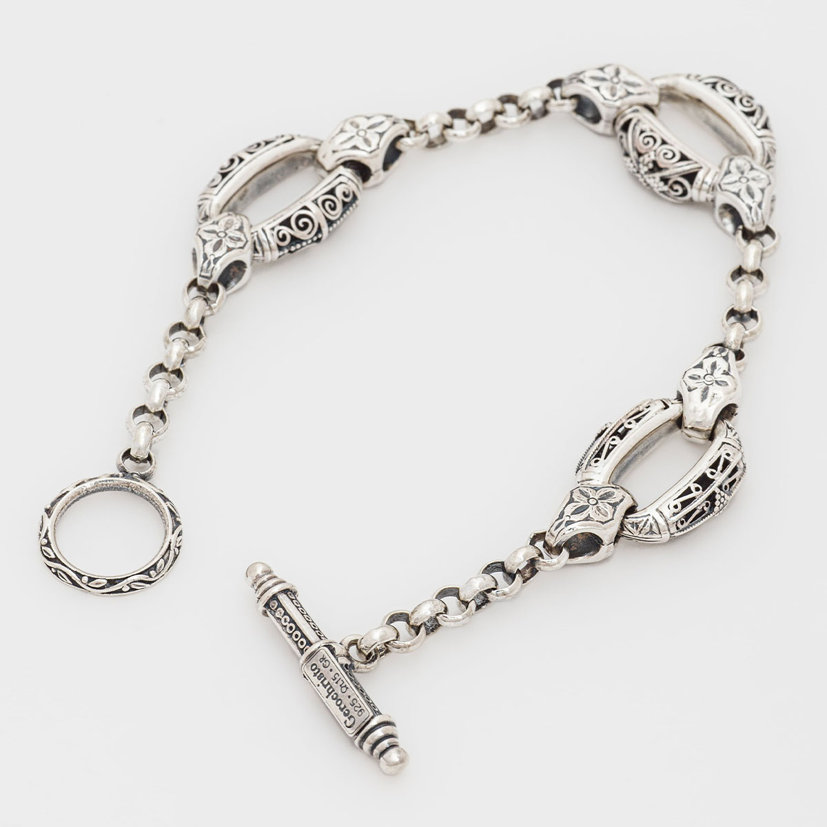 お取り寄せ 貨物輸送無料 佩び物 gerochristo ジェロクリスト Garden Shadows 3 Links Bracelet / GB019 返品取り替えっこ不可