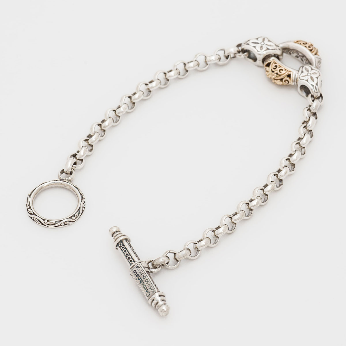 お取り寄せ 貨物輸送無料 付属物 gerochristo ジェロクリスト Garden Shadows Small Link Braceletet / GB017 返品取り替えっこ不可