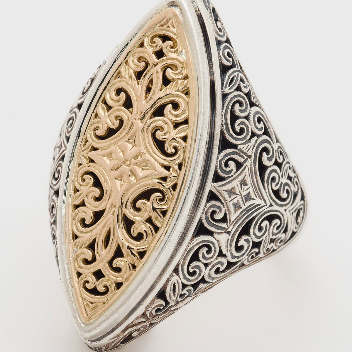 お取り寄せ 送料無料 アクセサリー gerochristo ジェロクリスト editerranean Marquise Shape Ring / GR016 返品交換不可｜Valuation share