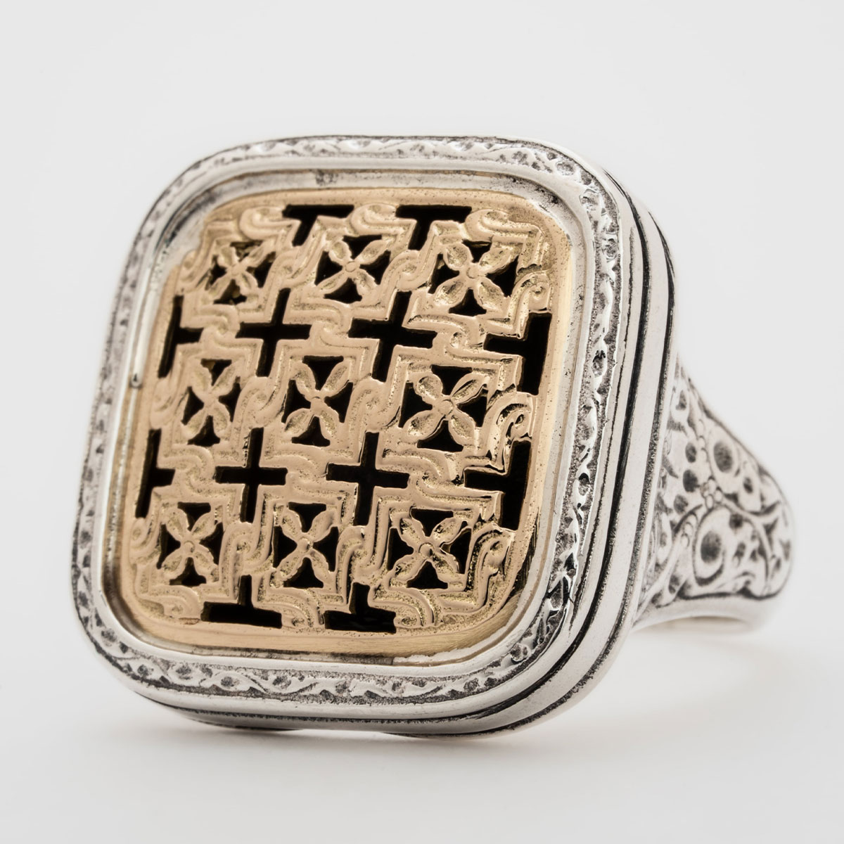 お取り寄せ 貨物輸送無料 付属品 gerochristo ジェロクリスト Garden Shadows Square Ring / GR047 返品取り替えっこ不可