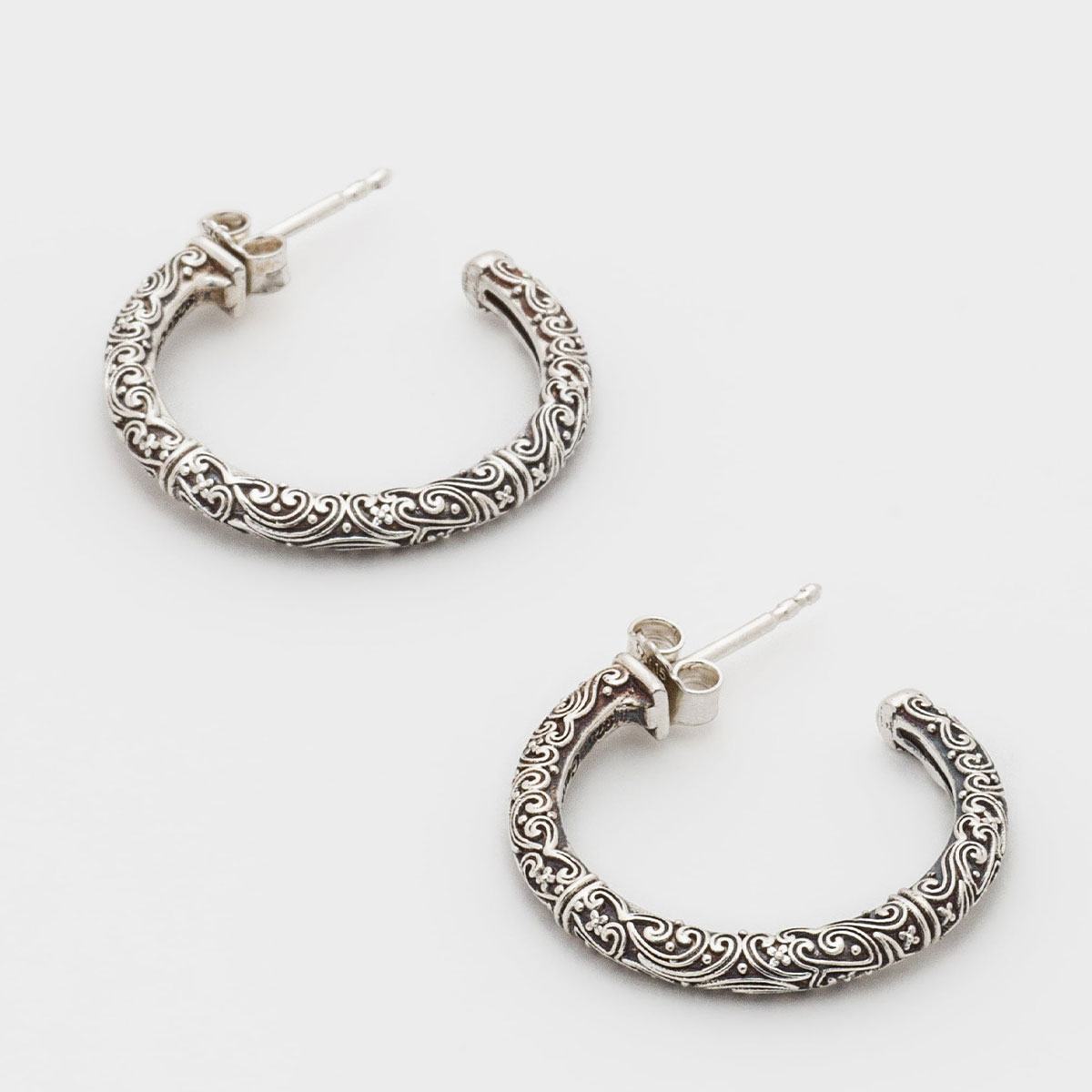お取り寄せ 貨物輸送無料 ピアス(両耳用 2個) gerochristo ジェロクリスト Eden’s Garden Small Hoop Earrings / GA010 返品取り替えっこ不可