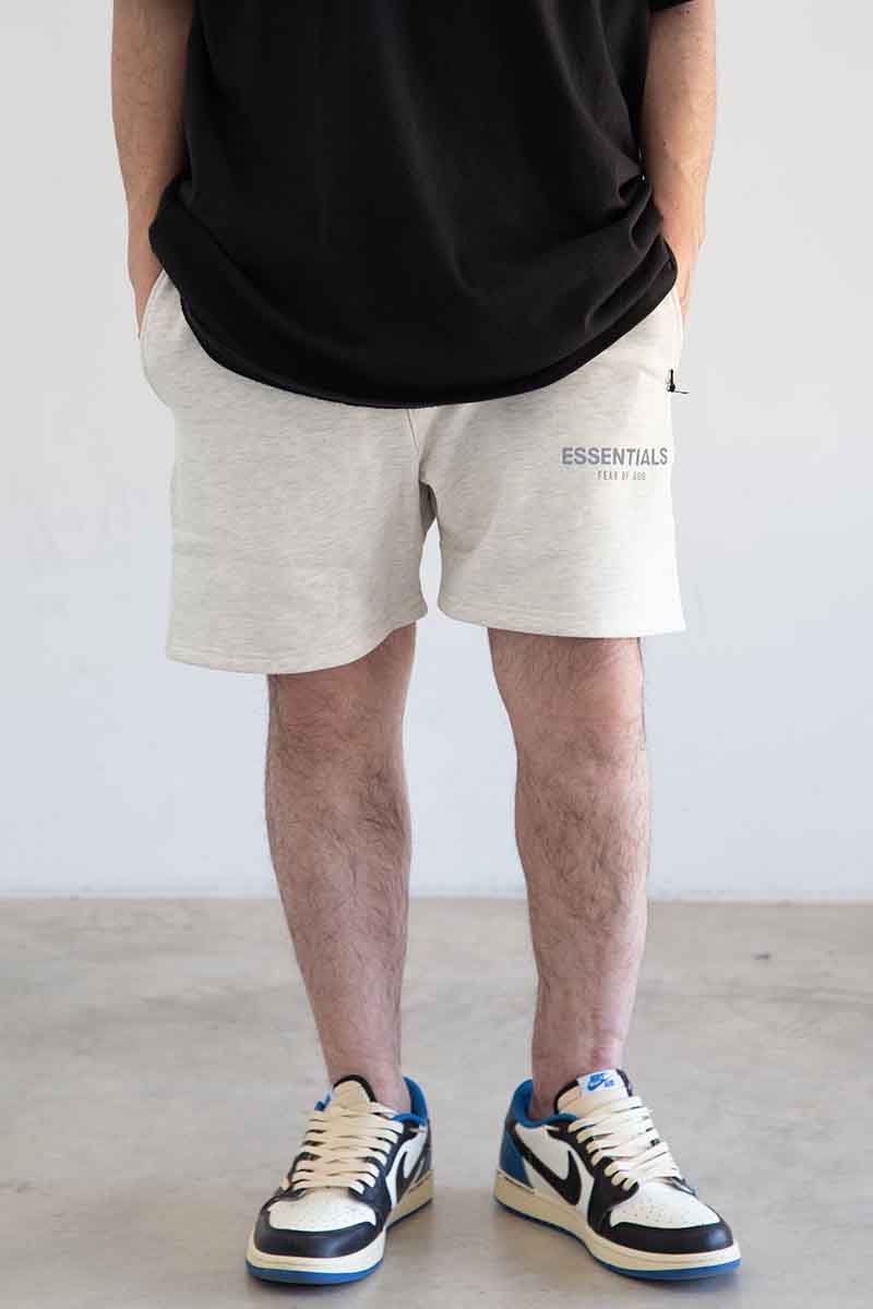 送料無料 ボトムス FEAR OF GOD FOG ESSENTIALS フィアオブゴッド エッセンシャルズ 21SS SWEAT SHORTS / ライトオートミール 返品交換不可｜Valuation share