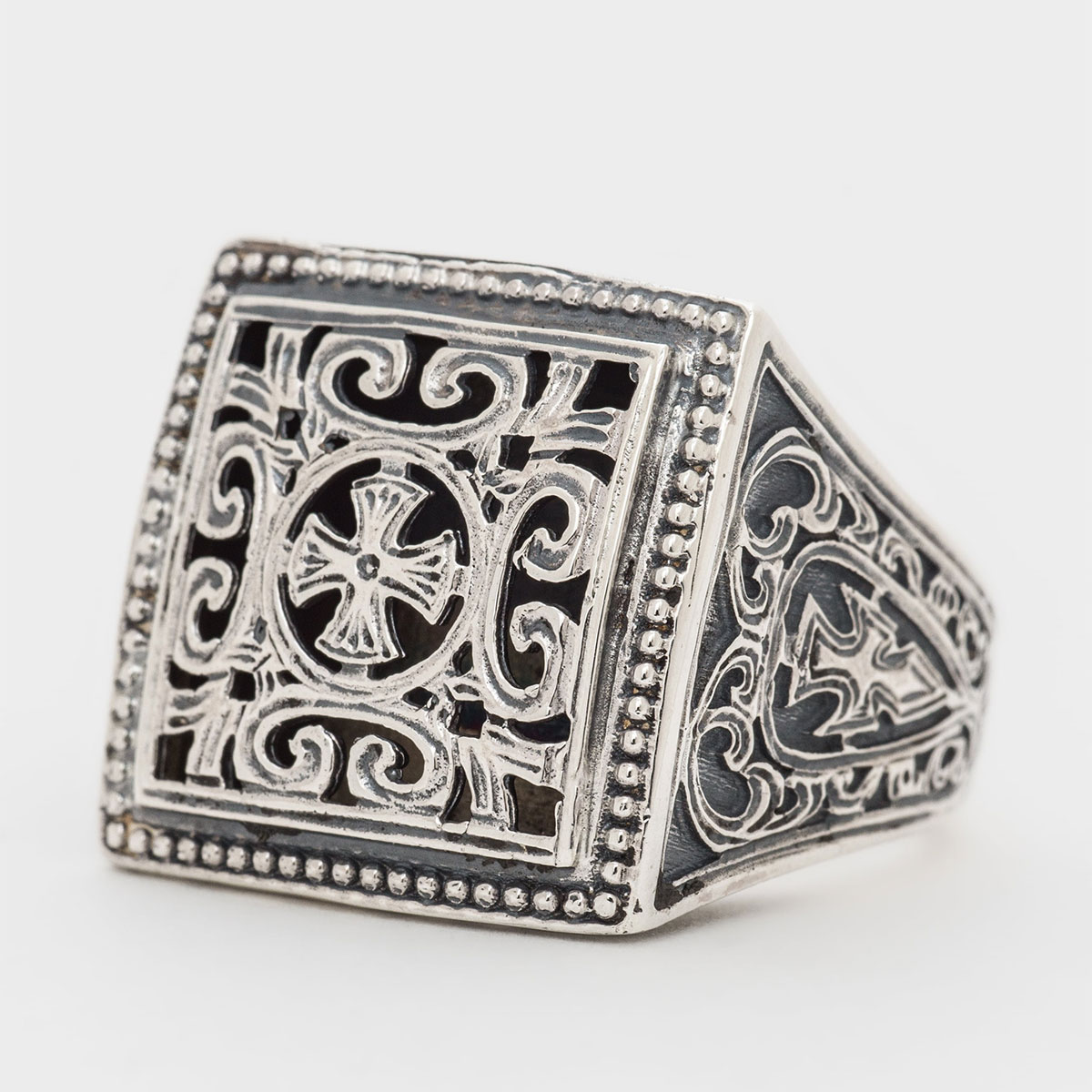 お取り寄せ 貨物輸送無料 付属品 gerochristo ジェロクリスト Patmos Square Ring / GR074 返品取り替えっこ不可