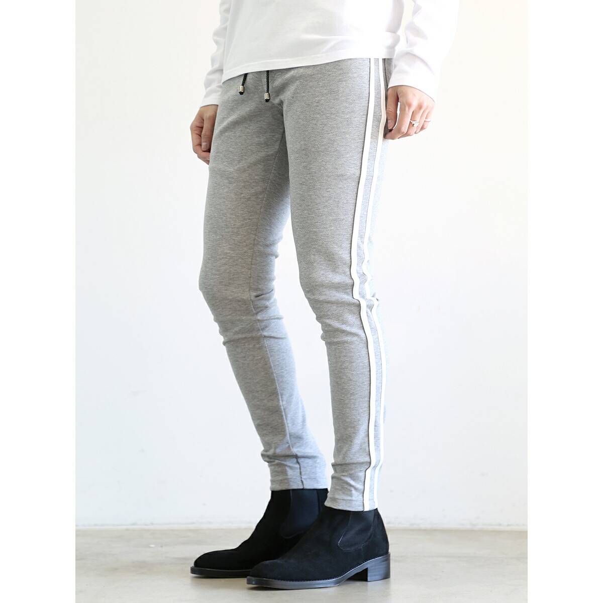 貨物輸送無料 ボトムス RESOUND CLOTHING リサウンドクロージング  Blind LINE PT / 薄墨色 返品取り替えっこ不可