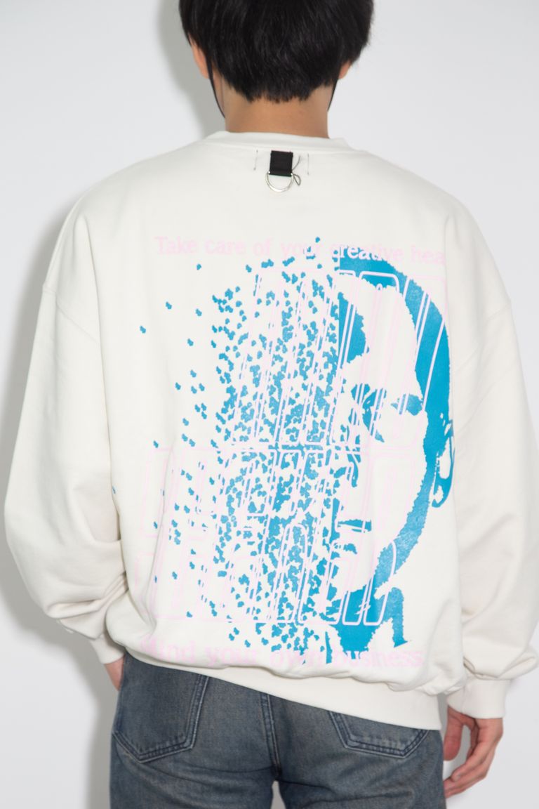 セール商品 30%OFF 送料無料 トップス mindseeker マインドシーカー Creative Health Crewneck Sweatshirts / ホワイト 返品交換不可