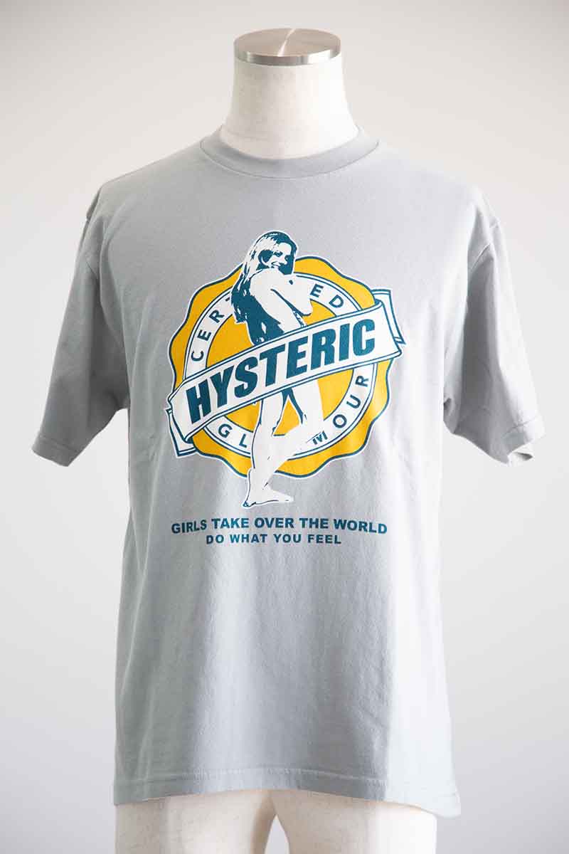 貨物輸送無料 トップス HYSTERIC GLAMOUR ヒステリックグラマー GIRLS TAKE OVER プルオーバー / 薄墨色 返品取り替えっこ不可