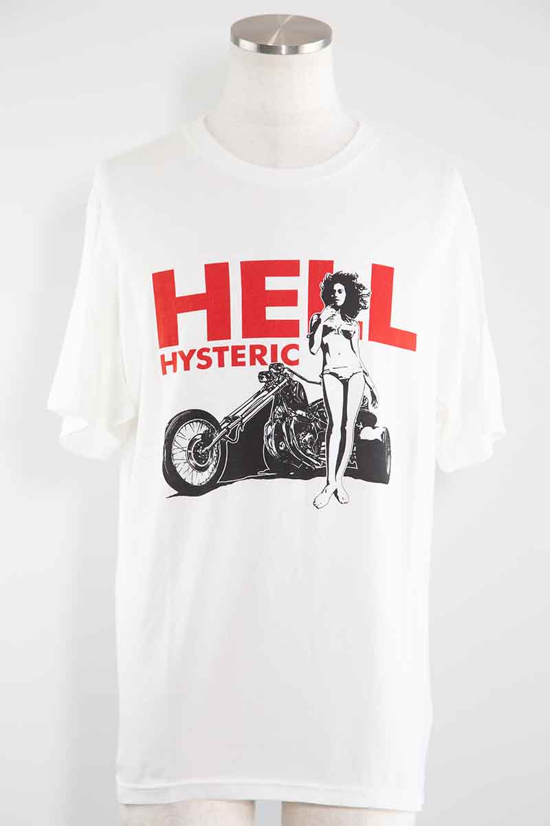 貨物輸送無料 トップス HYSTERIC GLAMOUR ヒステリックグラマー HELL HYSTERIC プルオーバー / 白いこと 返品取り替えっこ不可