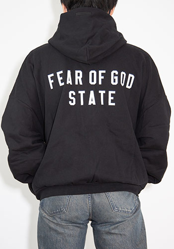 送料無料 トップス FEAR OF GOD FOG ESSENTIALS フィアオブゴッド エッセンシャルズ 24FW HEAVY WEIGHT FULL ZIP HOODIE / ブラック  返品交換不可