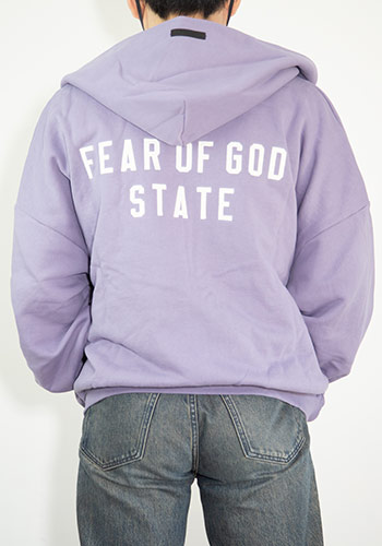 大売り出し商いもの30%OFF 貨物輸送無料 トップス FEAR OF GOD FOG ESSENTIALS フィアオブゴッド エッセンシャルズ 24FW HEAVY WEIGHT FULL ZIP HOODIE / ラベンダー  返品取り替えっこ不可