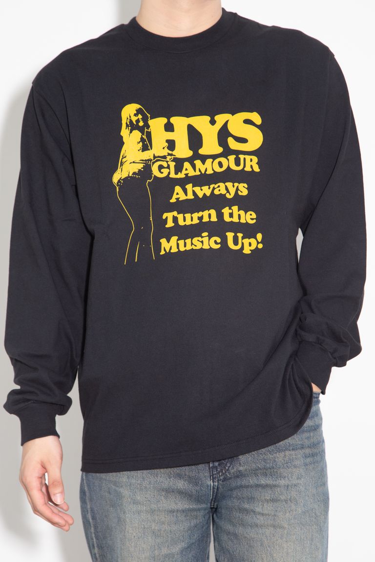 送料無料 トップス HYSTERIC GLAMOUR ヒステリックグラマー SUPER KINKY SOUNDS Tシャツ / ブラック 返品交換不可 12,496円