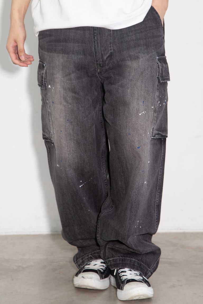 セール商品30%OFF 送料無料 ボトムス liberaiders リベレイダース DENIM CARGO PANTS / ブラック