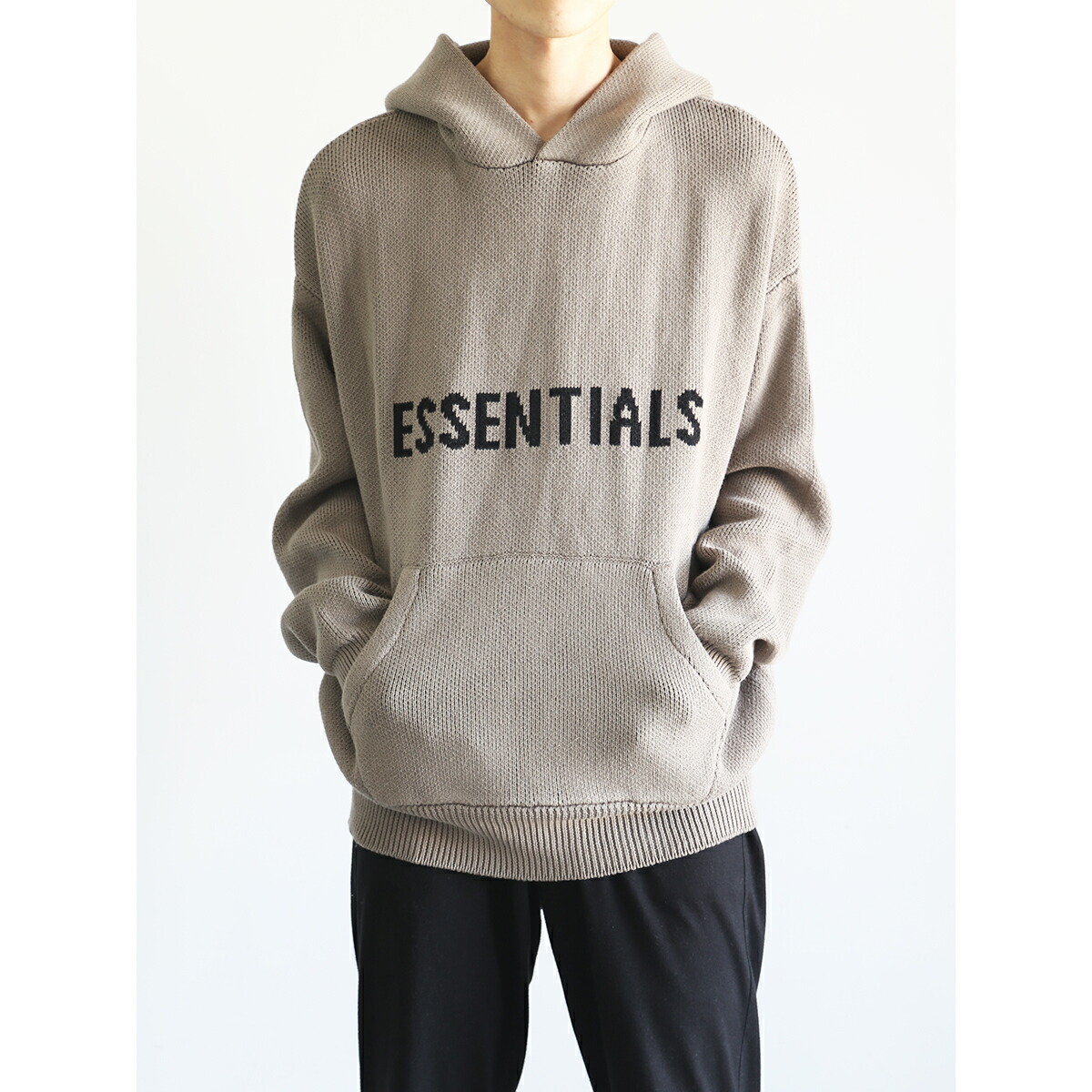 ESSENTIALS ニットフーディー　ニットパーカー 楽天市場】即納 FOG ESSENTIALS エフオージー エッセンシャルズ