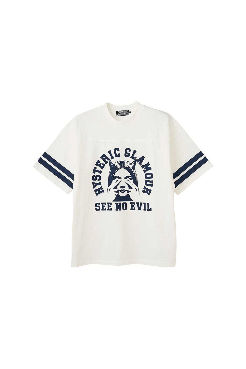 貨物輸送無料 トップス HYSTERIC GLAMOUR ヒステリックグラマー SEE NO EVIL プルオーバー / 白いこと 返品取り替えっこ不可